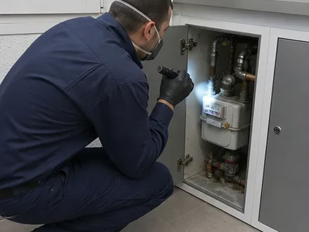 Fotografía editorial exclusiva de empresas-plagas.es para un contexto de inspección; no representa la sede, el equipo ni un trabajo de Rentokil Initial